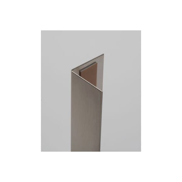 Western Fabricating Llc Western Fabricating 90 Degree SS Corner Guard, 16 Ga., 3M Two Sided Tape, Sq. Corners, 48"Lx2"Wx2"H 20204816_90-degree_square-corner_tape - main